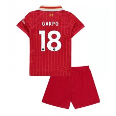 Liverpool Cody Gakpo #18 Hjemmedraktsett Barn 2024-25 Kortermet (+ korte bukser)